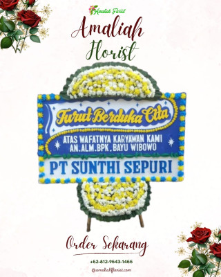 Papan Bunga Duka di Kombeng